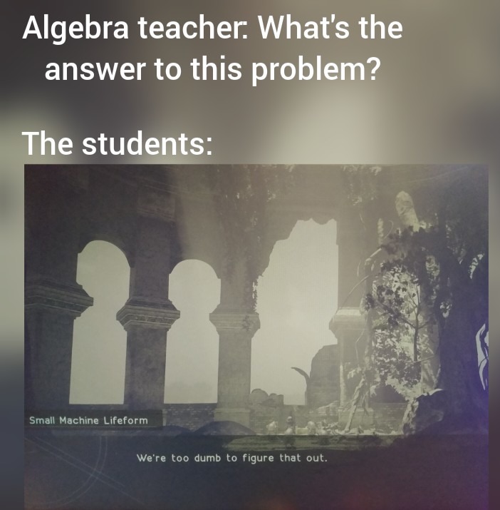 Algebra was hard... Or maybe I was just dumb - meme