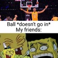 Laughing basketball meme