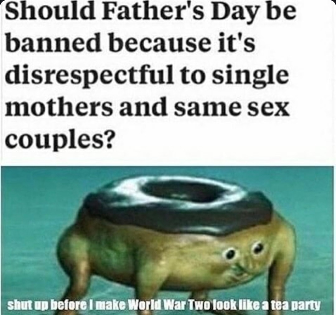 Ban Father’s Day? Bro we just wanted to grill in peace - meme