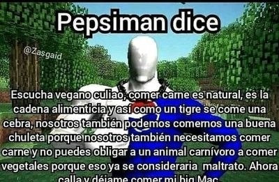 Ser vegano = NPC - meme