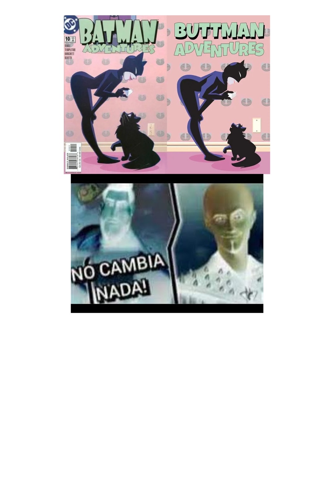 Contexto: una dibujante selecciono ciertas portadas de comics donde "sexualizaban a la mujer" y las cambio por hombres. - meme