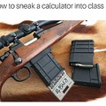 Sneaking a calculator