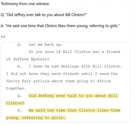 Bill Clinton and Jeffrey Epstein - meme