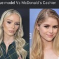 Vogue model vs Mcdonalds cashier
