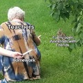 Teachers with homeworks