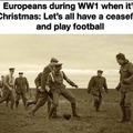 During Christmas in WW1