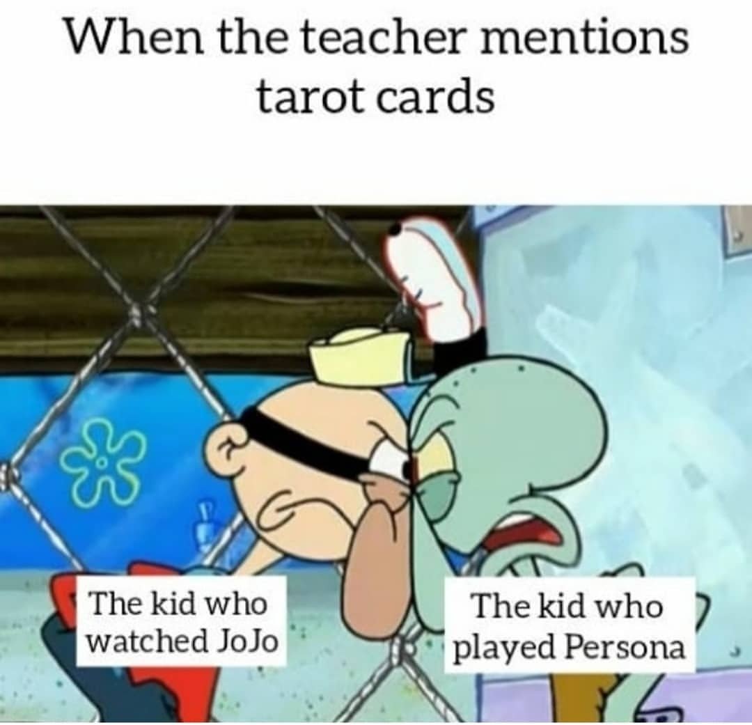 Not a fan of tarot cards - meme