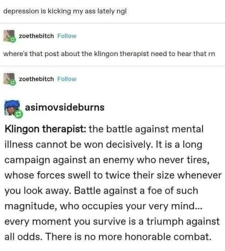 The battle against depression - meme