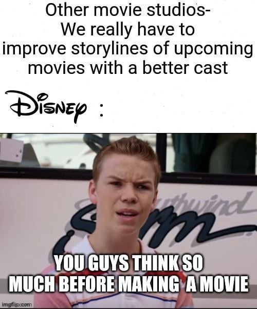 Other studios: rewrite scripts. Disney: hear me out… more CGI dwarves - meme