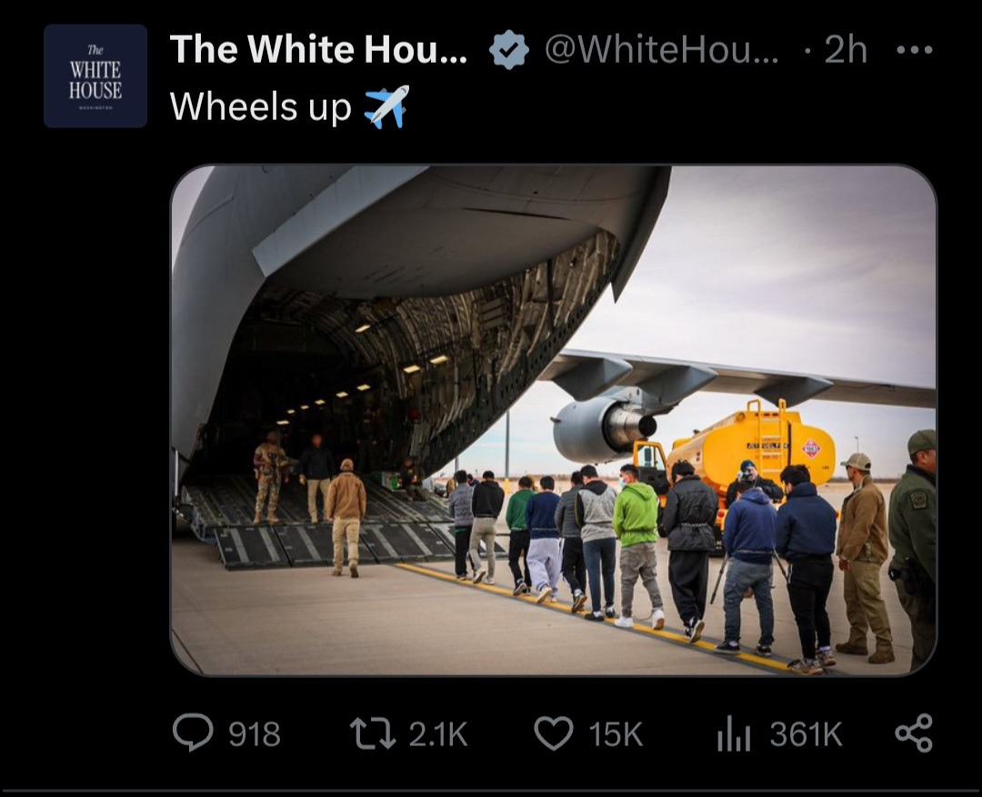 The whitehouse x account's petty level is over 9000 - meme