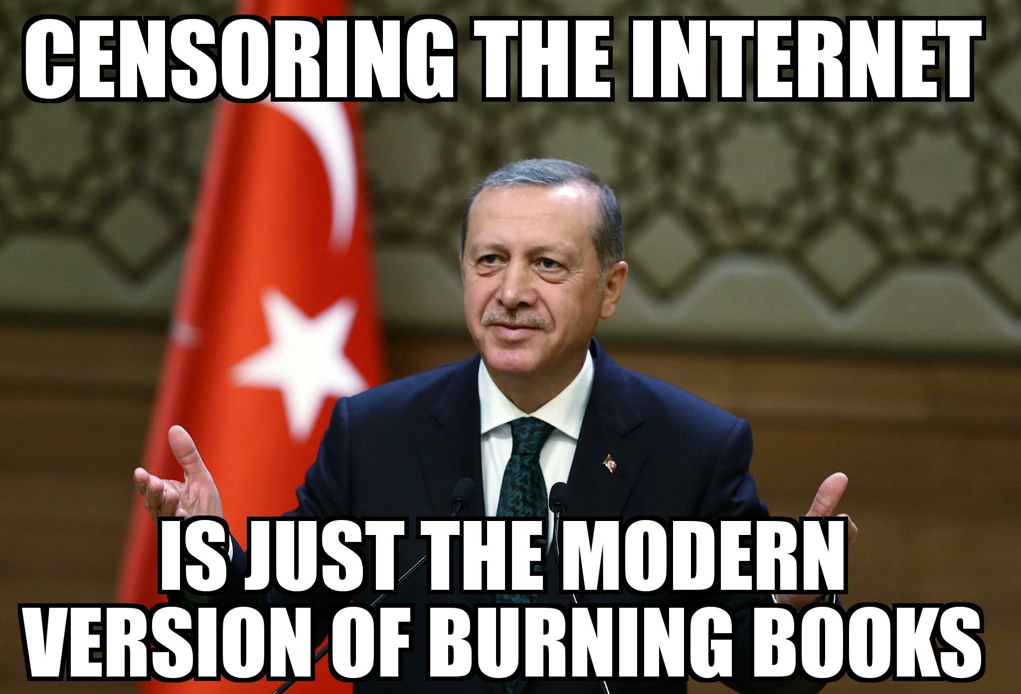Looking at you, Erdogan - meme