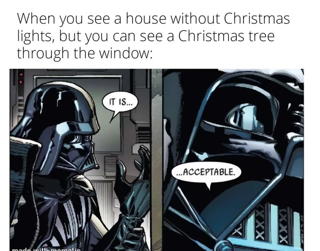 Aahhh yes. The Christmas tree - meme