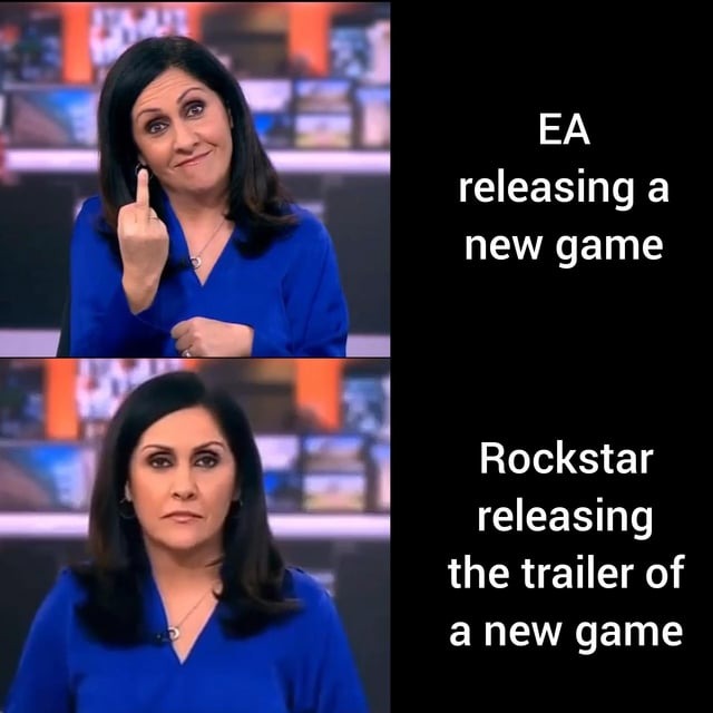 EA and Rockstar - meme