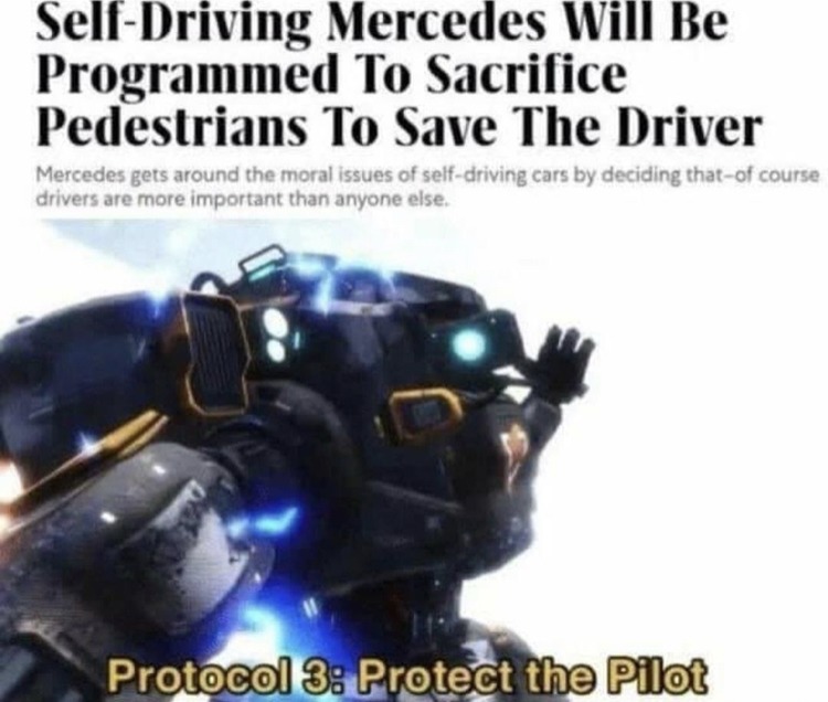 Le self driving car - meme