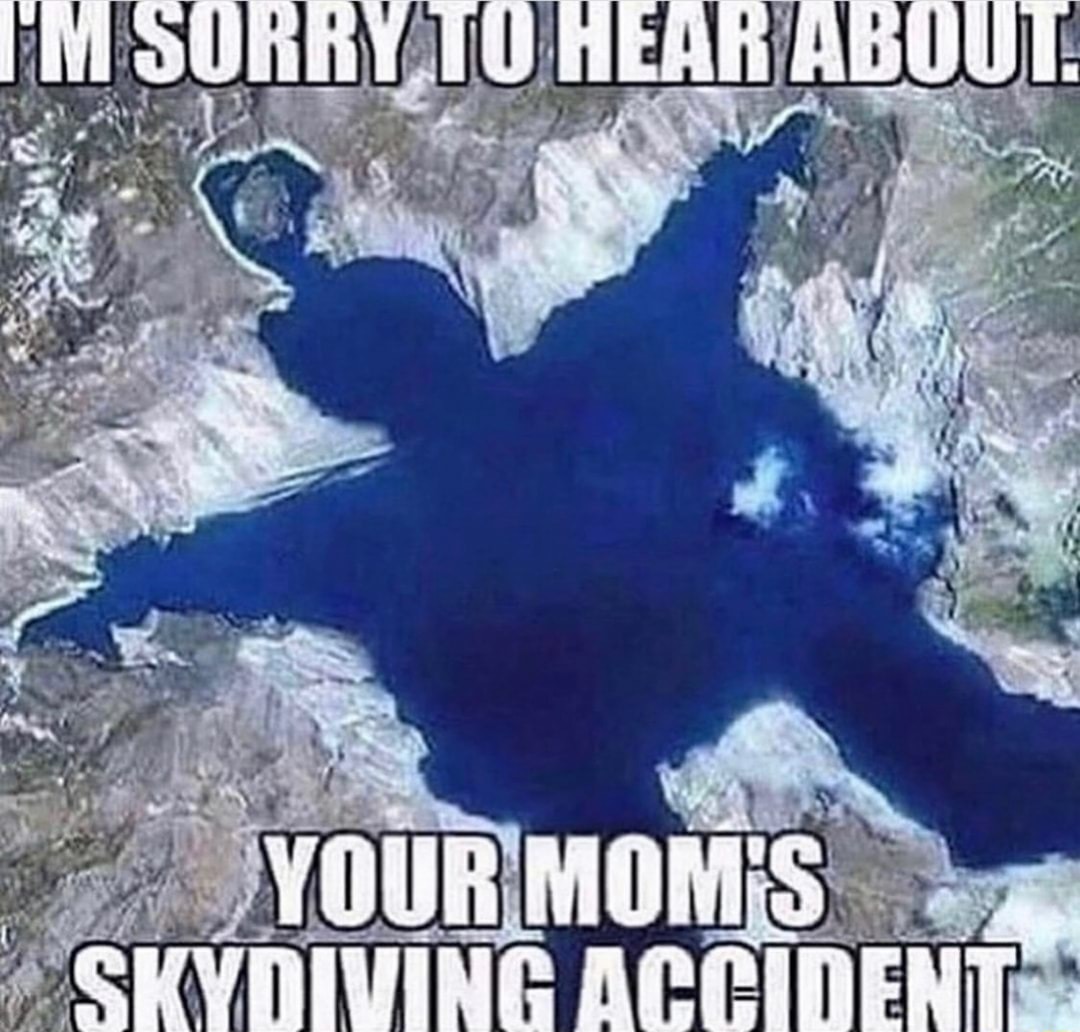 Skydiving accident - meme