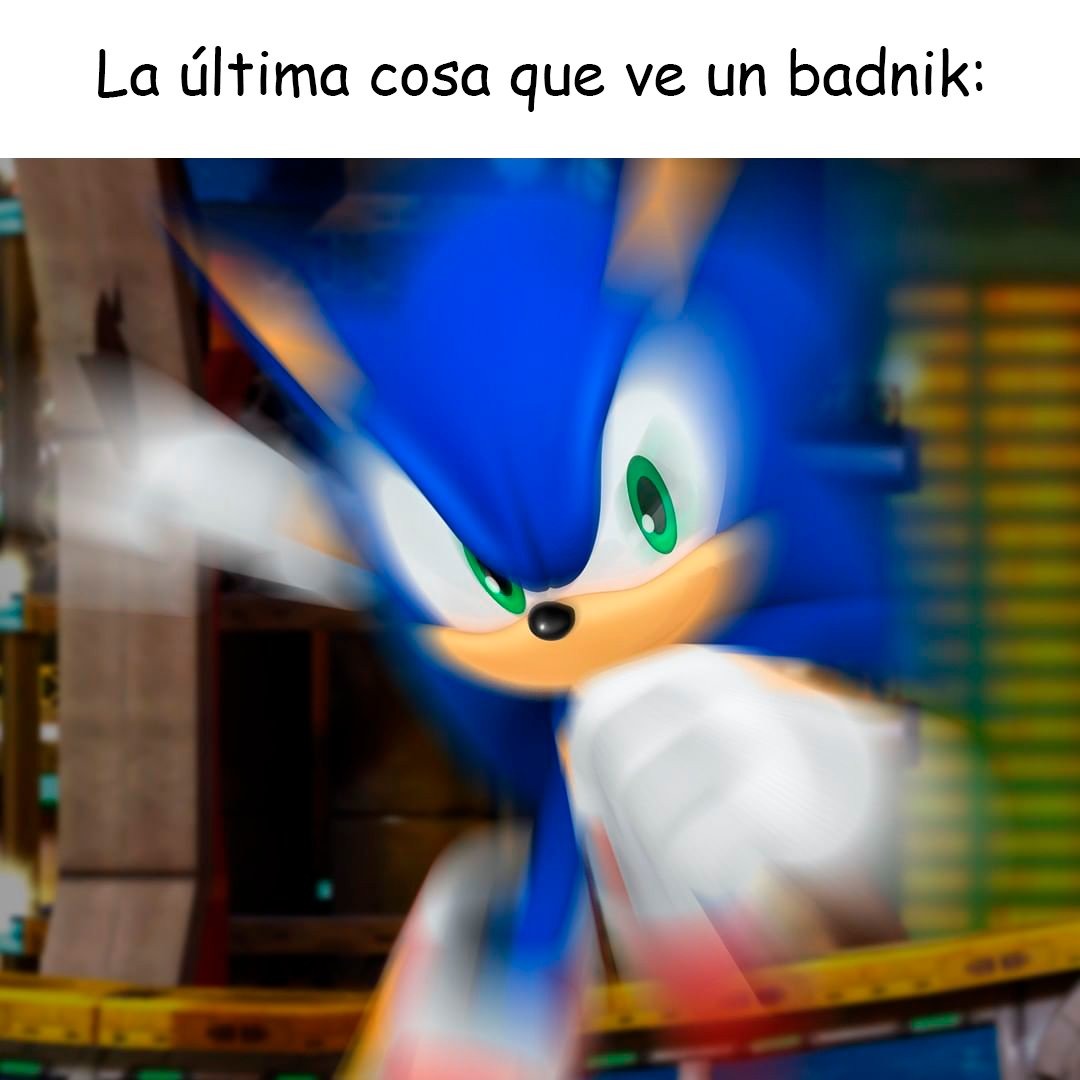 El título se fue a jugar Sonic generations - meme