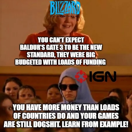 Baldur's Gate 3 is the new standard - meme
