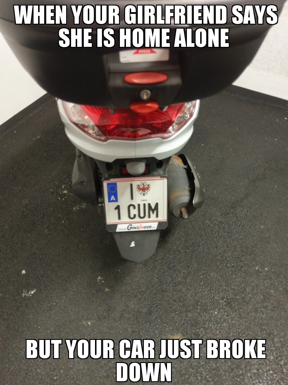 The mofa license plate i found recently fits perfectly - meme