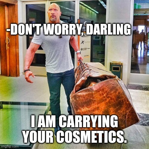 The Rock carrying a big bag Meme subido por BabixzBaby ) Memedroid
