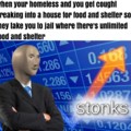 homeless stonks