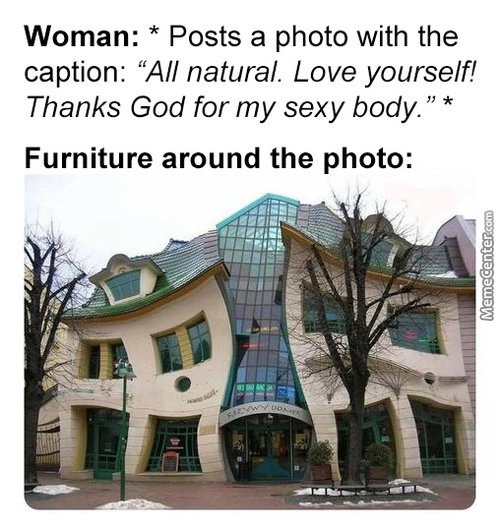 Curvy furniture - meme