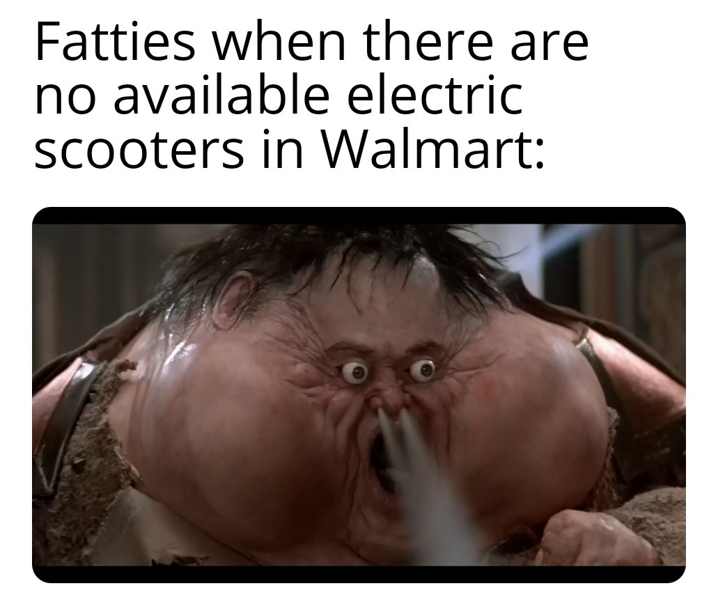 Hear me out, we make fatties duel in parking lot for the last scooter - meme