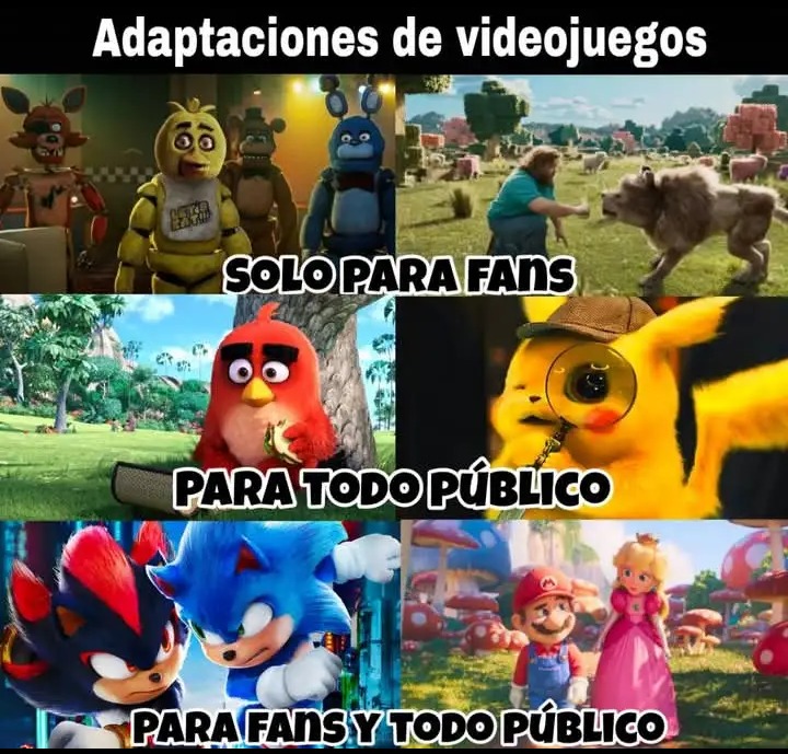 Que película de un videojuego quieren que se estrene o salga - meme