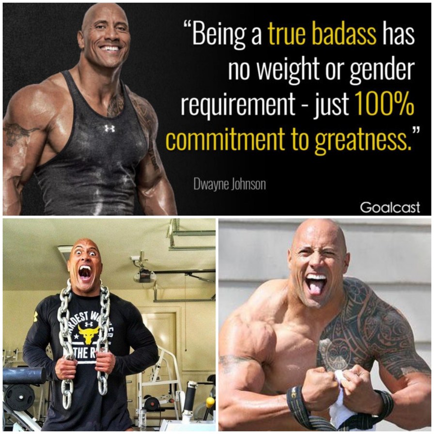 The Rock 's Commitment - meme