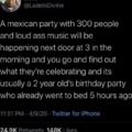 Mexican birthday party