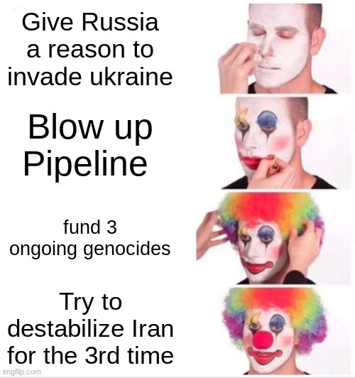 clowns, snakes, and tyrants - meme