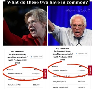 Bernie and Pocahontas - meme