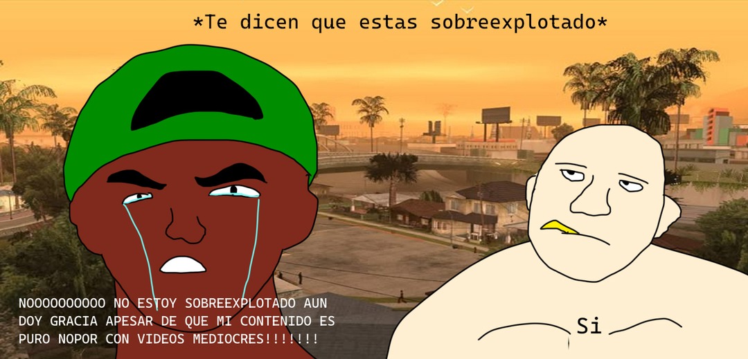 Mientras tanto los personajes del juego abandonados - meme
