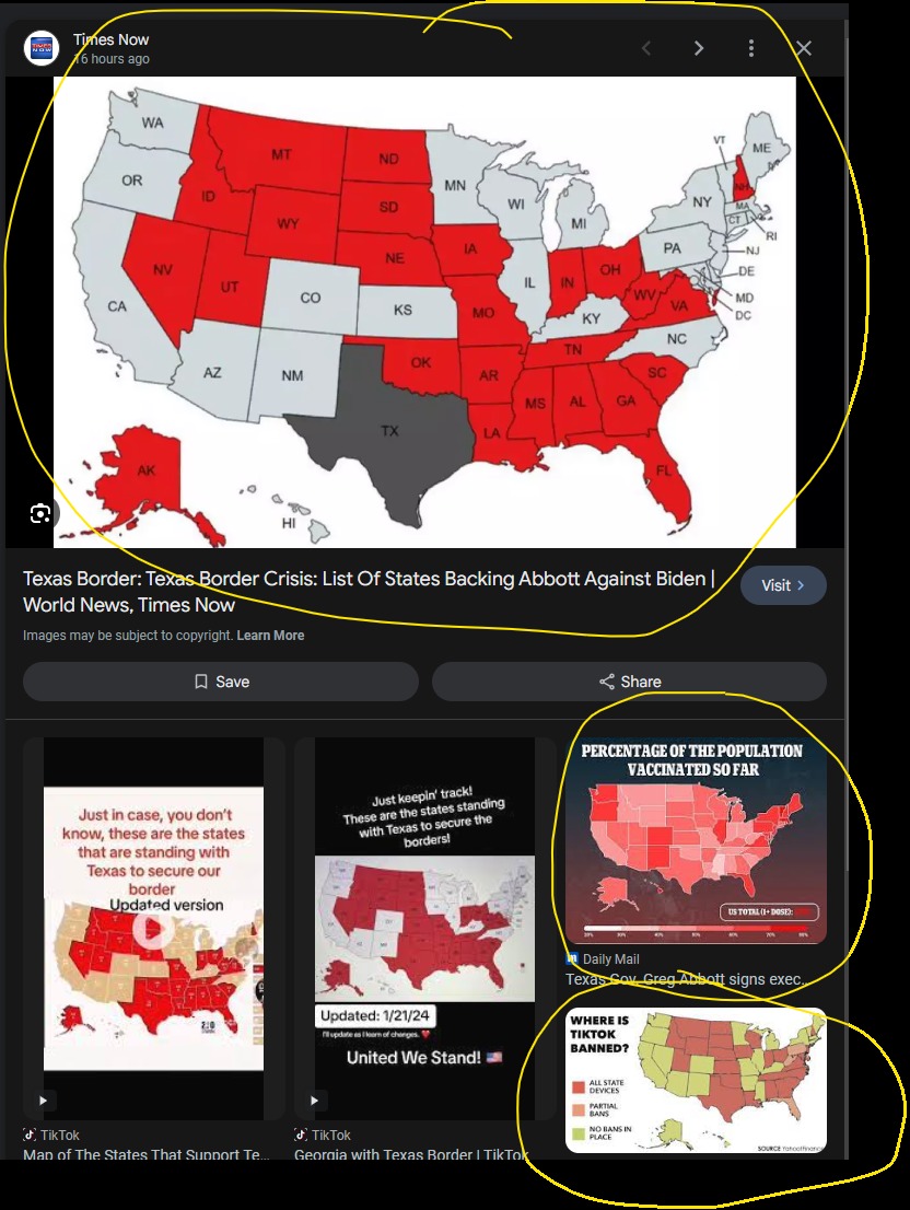 Border/VAX/TikTok - Corporate says find the difference in these maps - meme