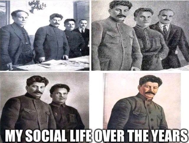 Social life over the years - meme