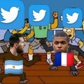 Meme del Argentina - Francia final del mundial
