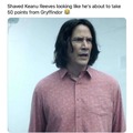 Keanu Reeves is Snape dark humor meme