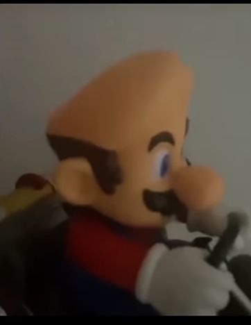 This is Mario with out his hat on - meme