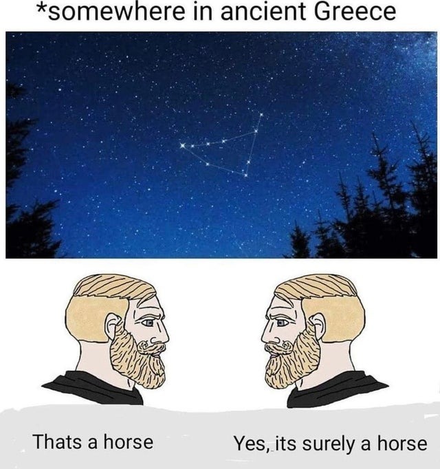That's a horse - meme
