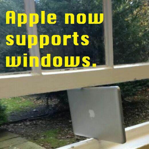 Apple e windows - meme
