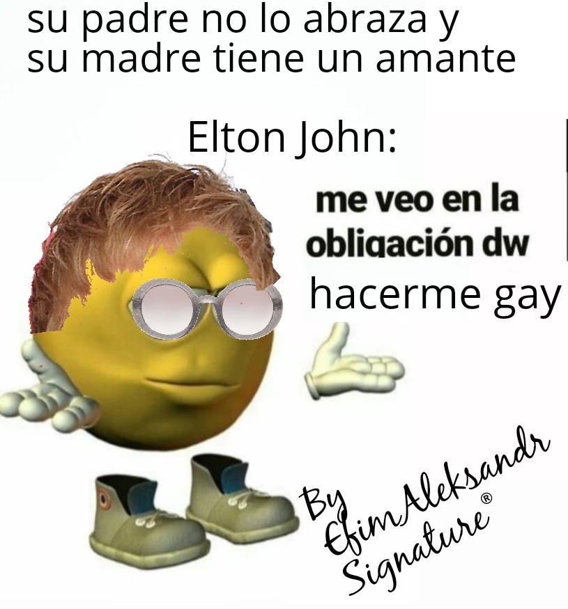 Elton John se hace gay - meme