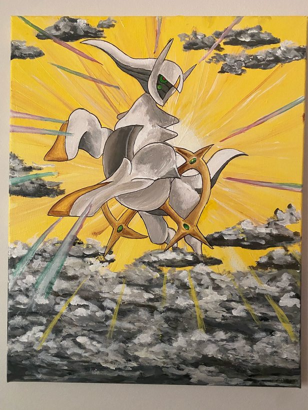 my daughters second favorite Pokémon, right after the Mew painting we did together. - meme