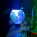 I electrified a giant light bulb with a flyback transformer.