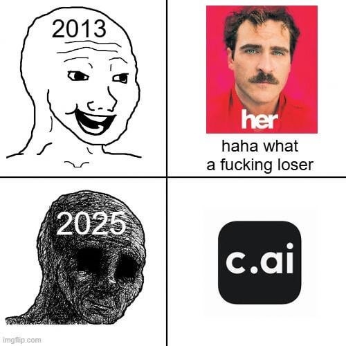She called me a loser in 2013, now I'm dating AI in 2025 - meme
