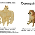 no I’m not one of the idiots saying that coronavirus is nothing to worry about
