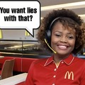 Karine Jean-Pierre offering lies instead of fries at McDonalds