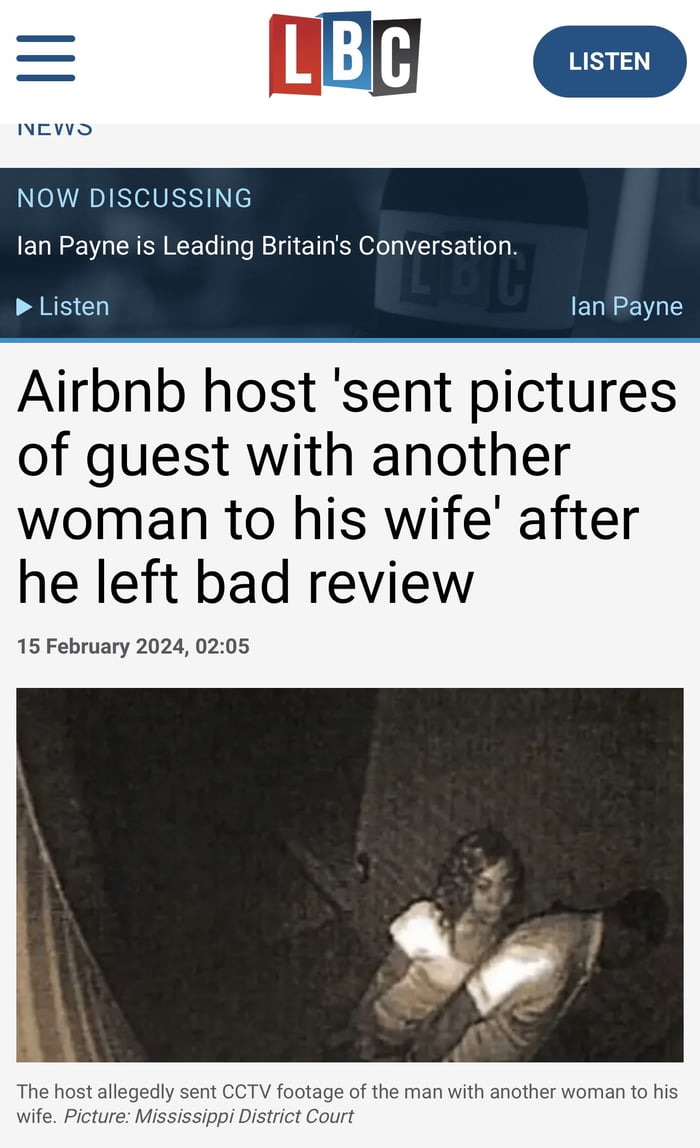 And now sue the Air BnB for violating your privacy. Profit. - meme