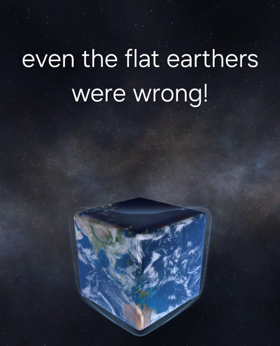 Cube earth! - meme