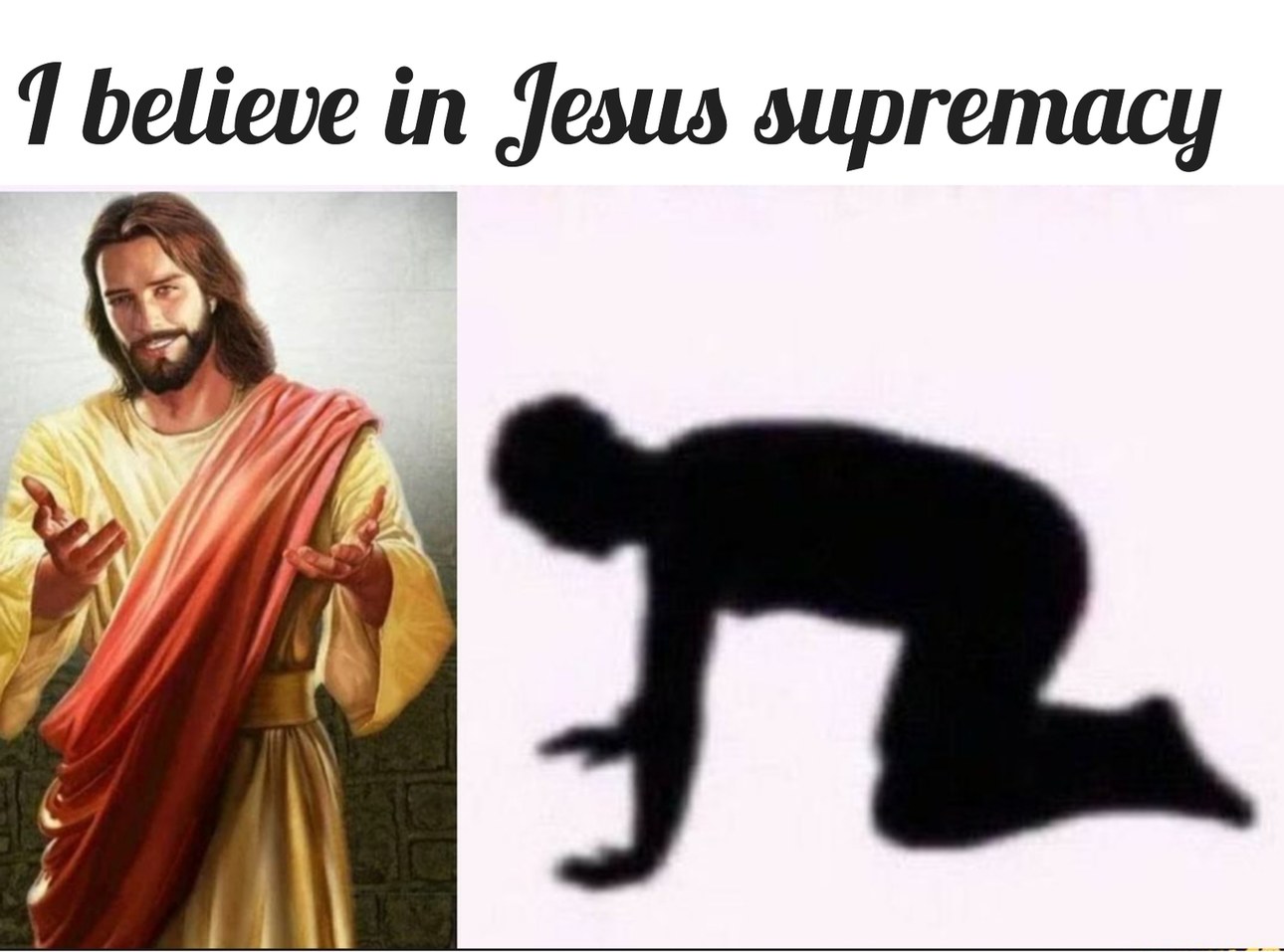 Jesus supremo - meme