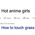 How to touch grass