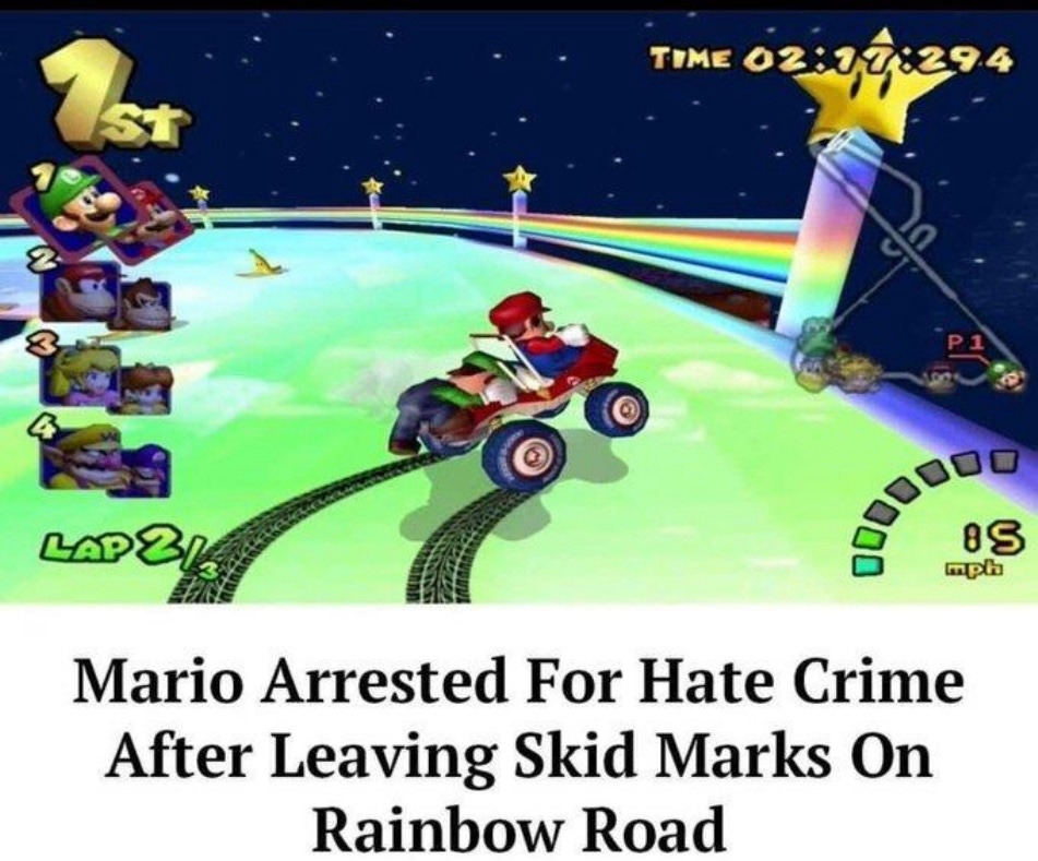 don’t they all leave skid marks? - meme